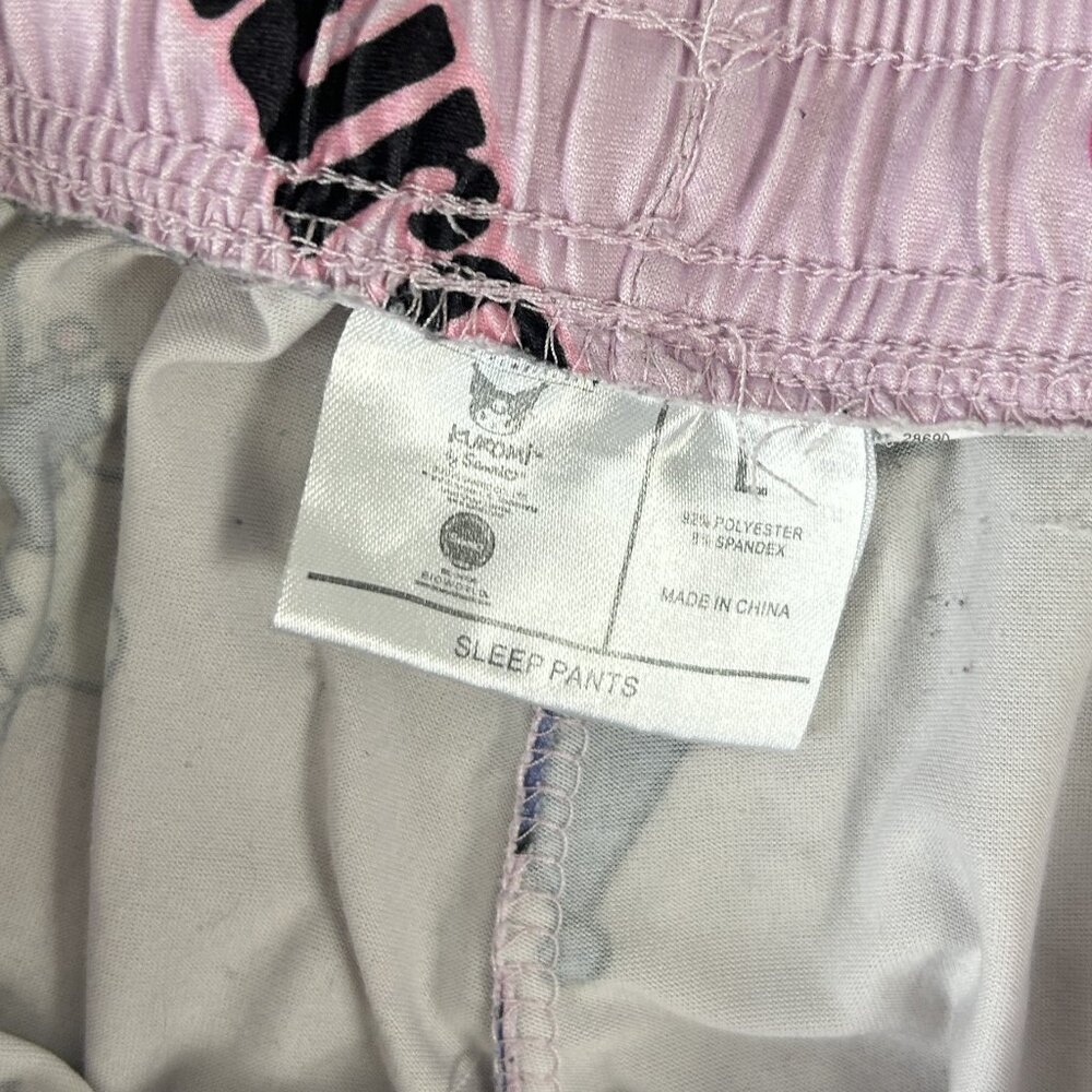 Kuromi Pajama Sleep Pants L Purple - Picture 3 of 3